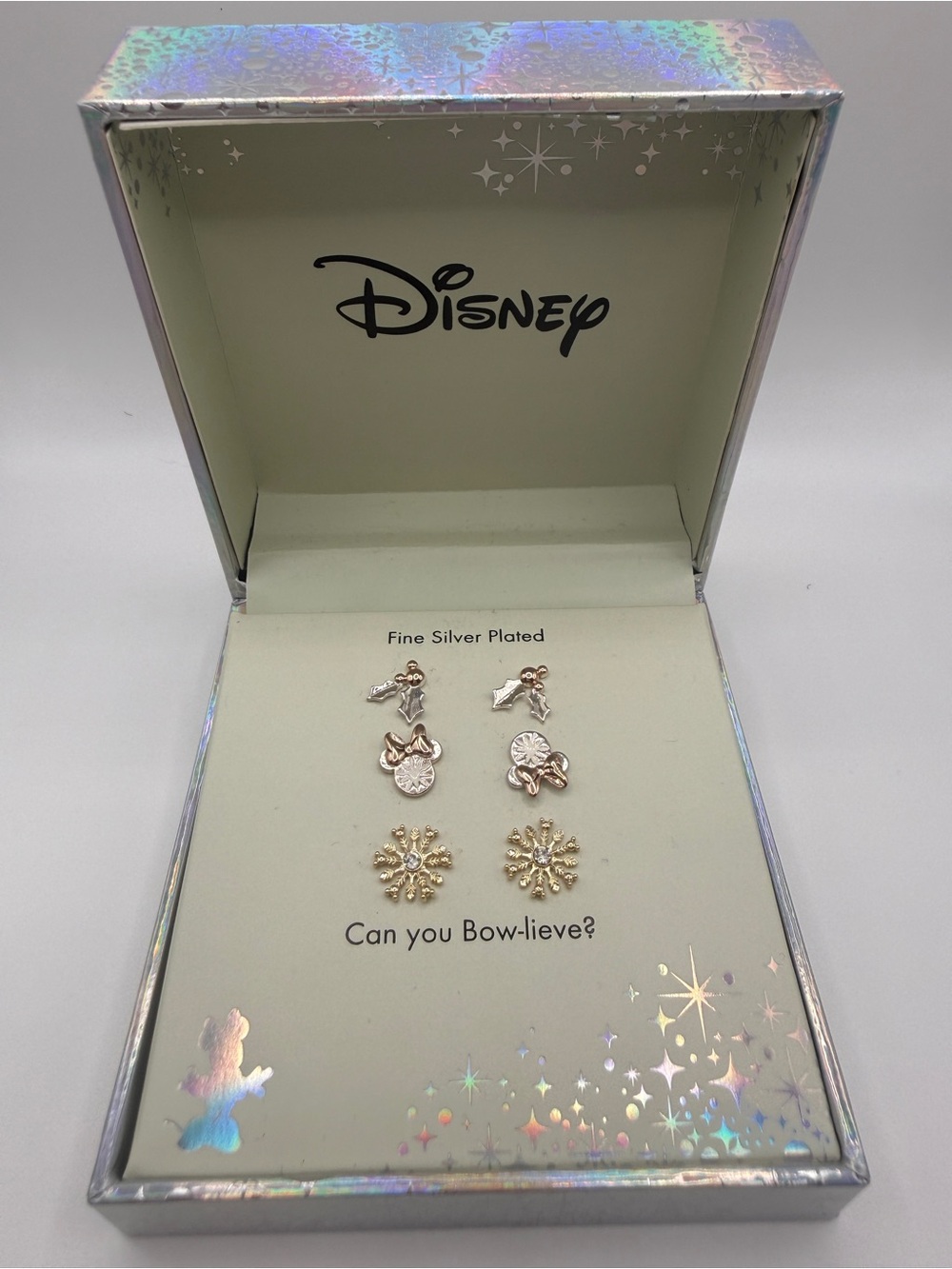 Disney Silver and Gold Plated Earring Set